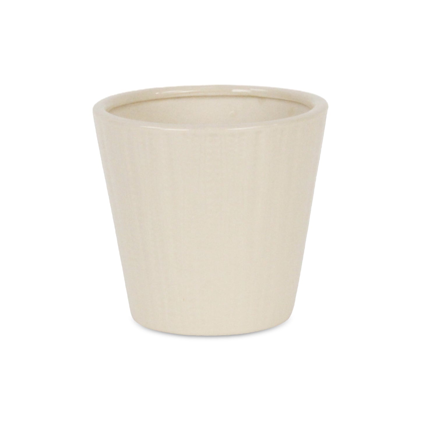 Currula Tapered Vertical Dotted Pattern Ceramic Pot