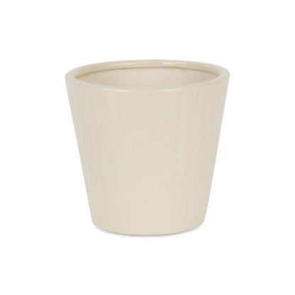 Currula Tapered Vertical Dotted Pattern Ceramic Pot