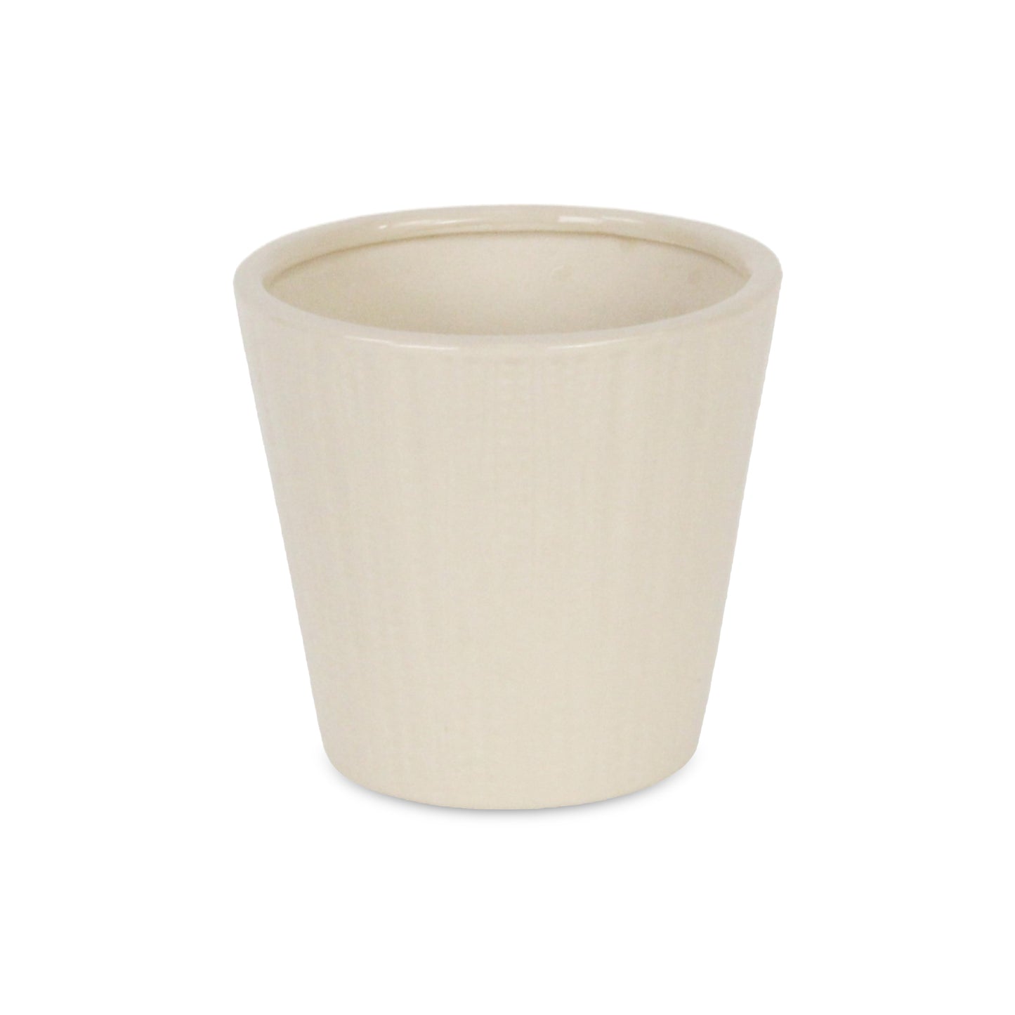 Currula Tapered Vertical Dotted Pattern Ceramic Pot