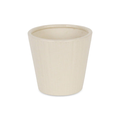 Currula Tapered Vertical Dotted Pattern Ceramic Pot