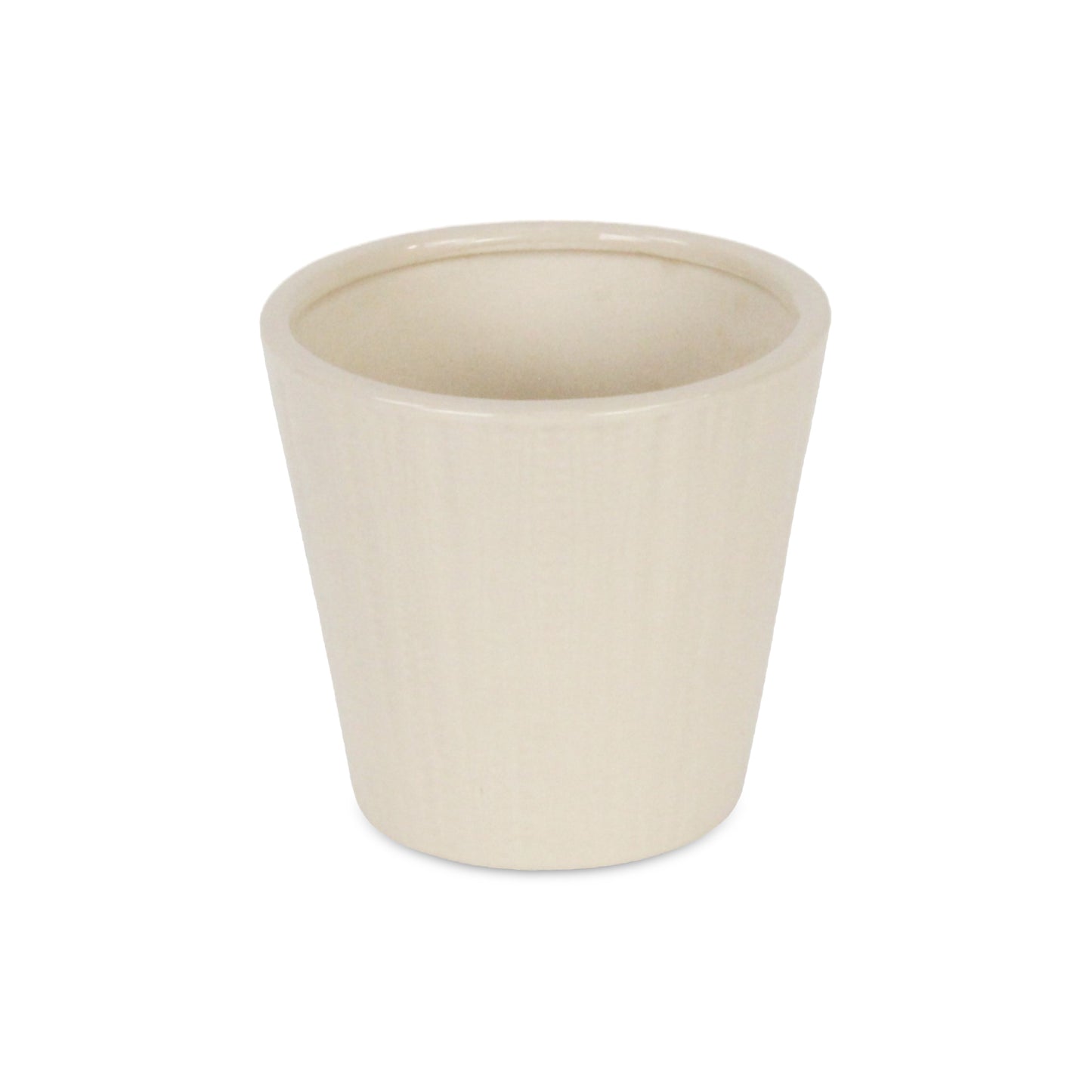 Currula Tapered Vertical Dotted Pattern Ceramic Pot