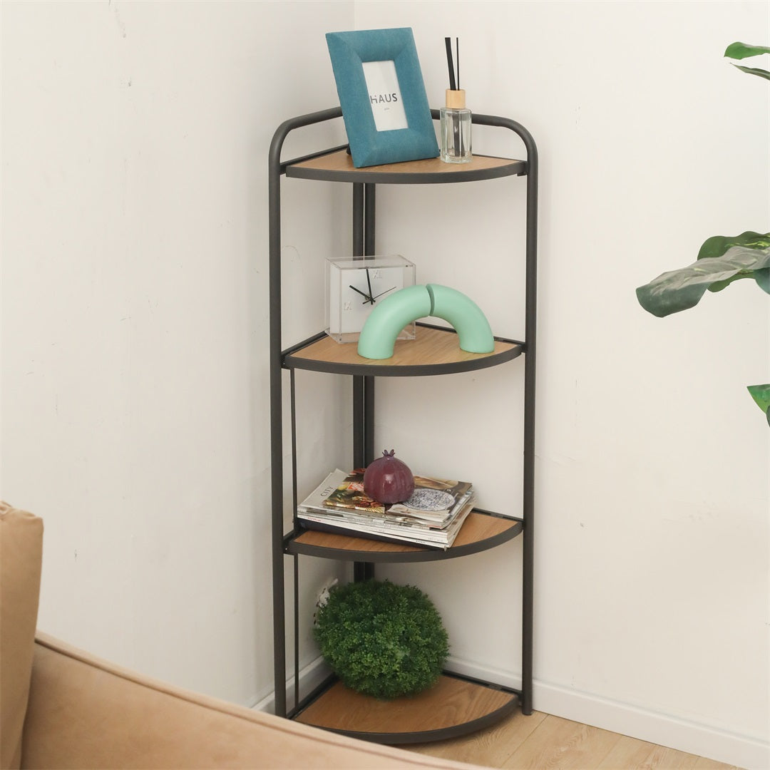 Lefeld 4 Tier Foldable Corner Shelf