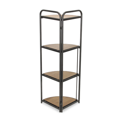 Lefeld 4 Tier Foldable Corner Shelf