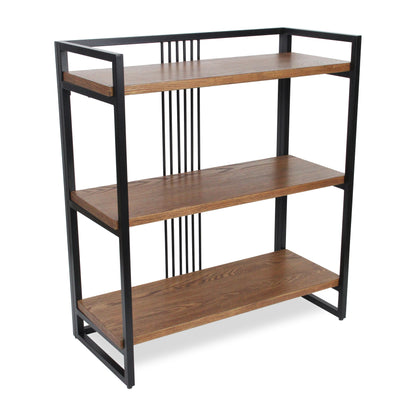 Lauxel 3 Tier Metal Framed Wood Shelf - Indoor Plant Stand