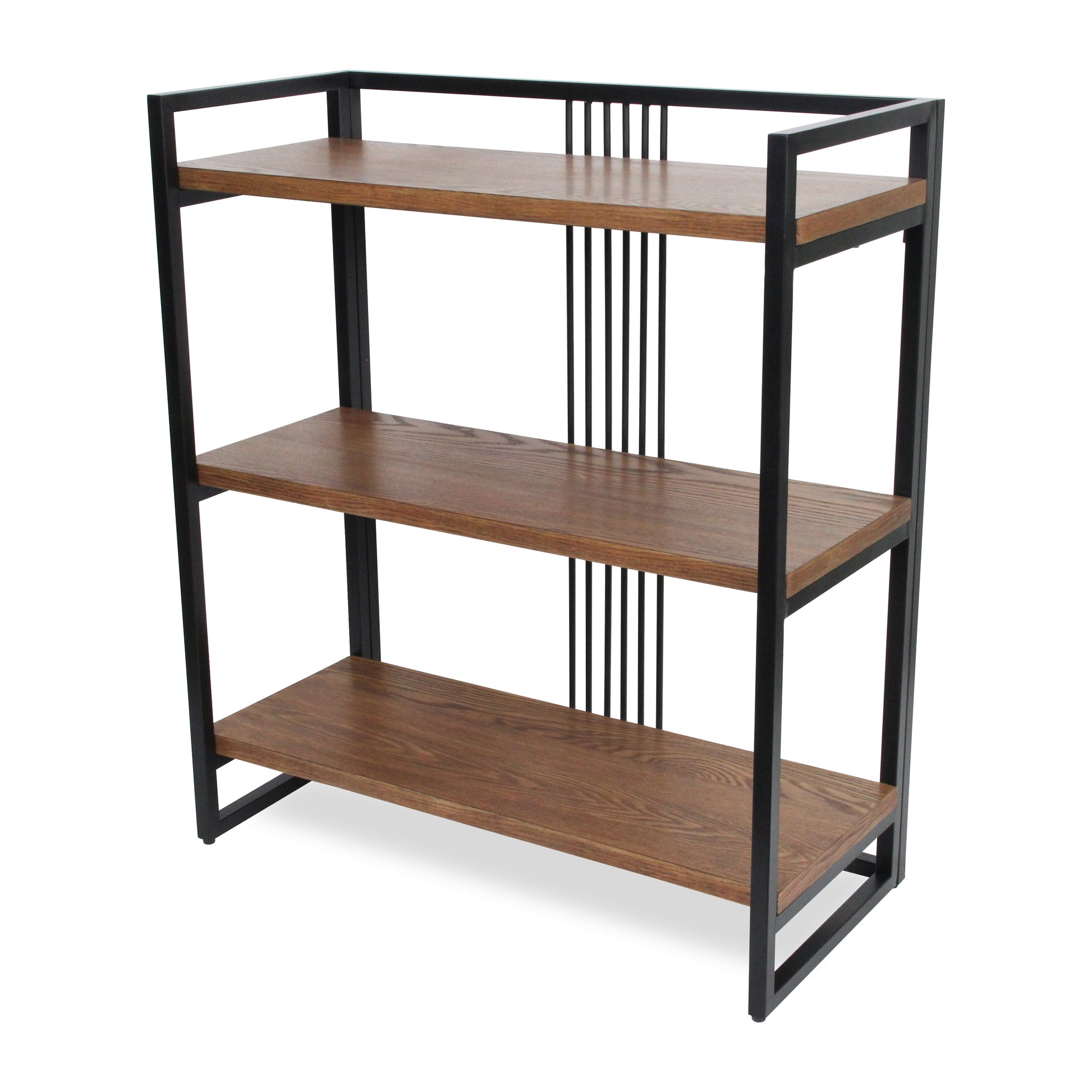 Lauxel 3 Tier Metal Framed Wood Shelf - Indoor Plant Stand
