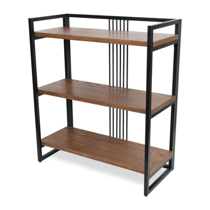 Lauxel 3 Tier Metal Framed Wood Shelf - Indoor Plant Stand