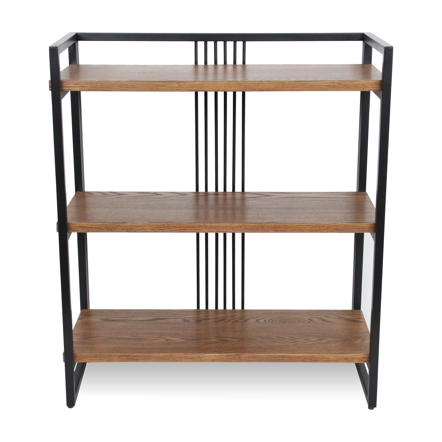 Lauxel 3 Tier Metal Framed Wood Shelf - Indoor Plant Stand