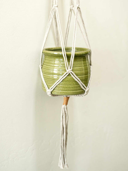 Classic Macrame Plant Hanger with Pot