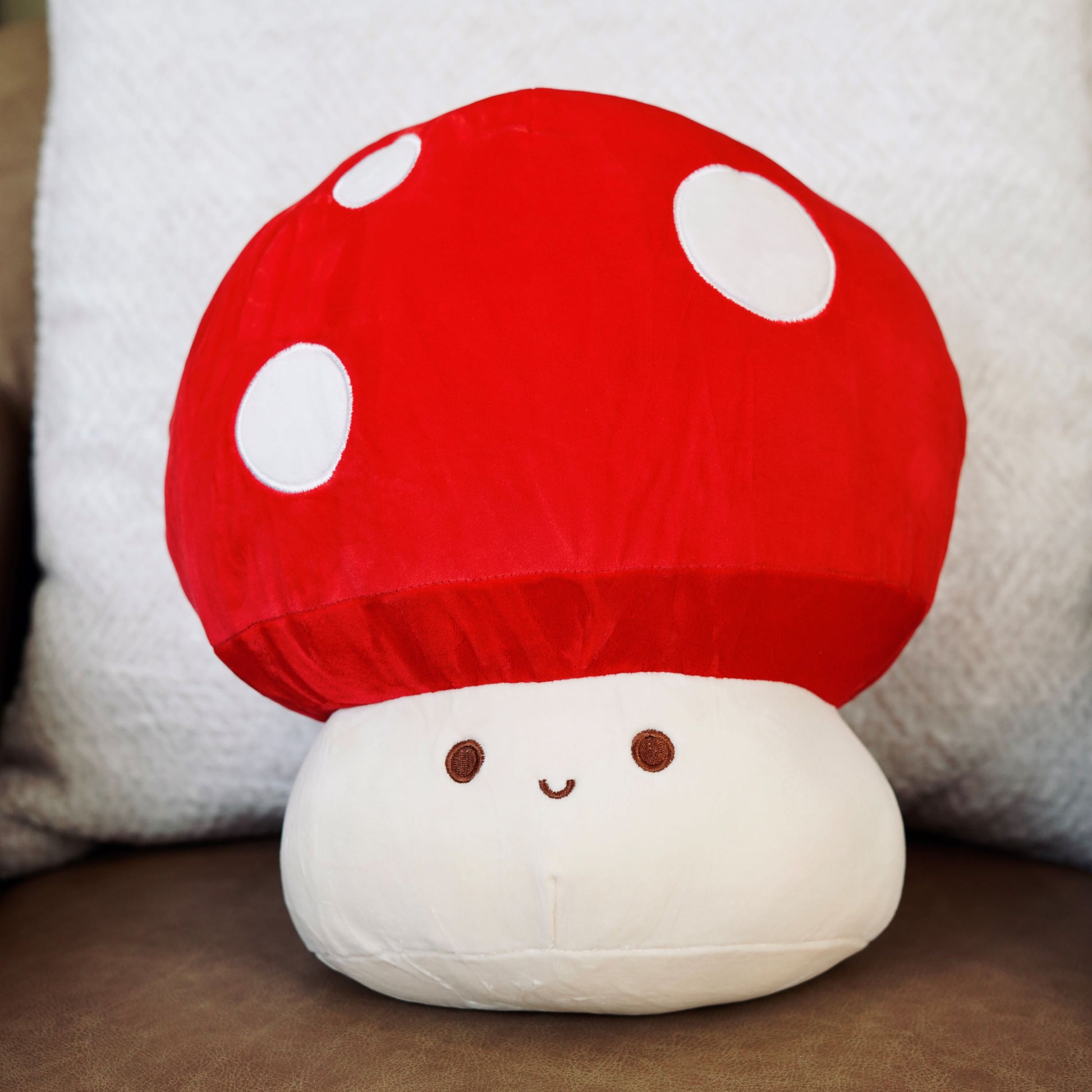 Squishy Red Mushroom Plush Toy