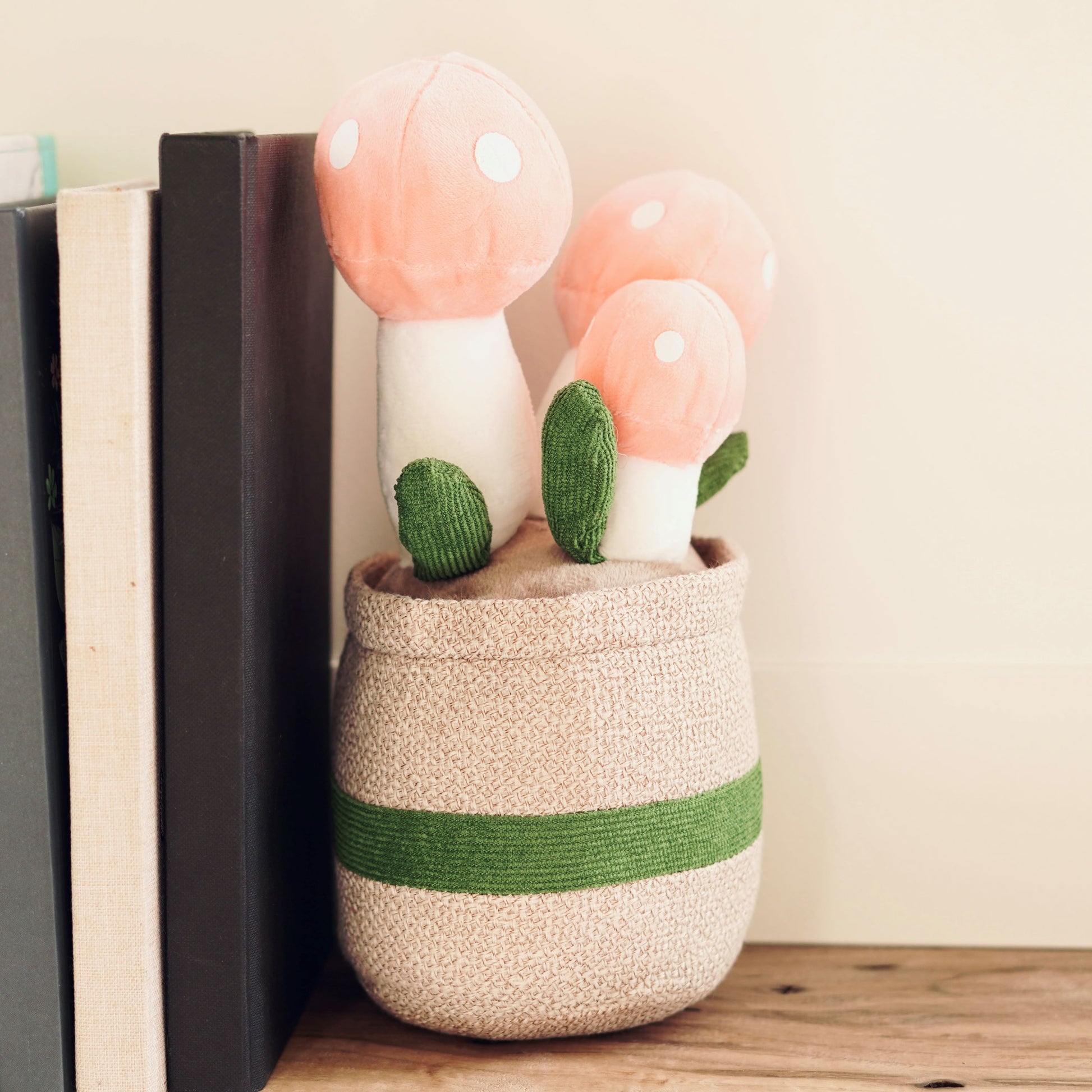 Pink Mushroom Stuffed Toy