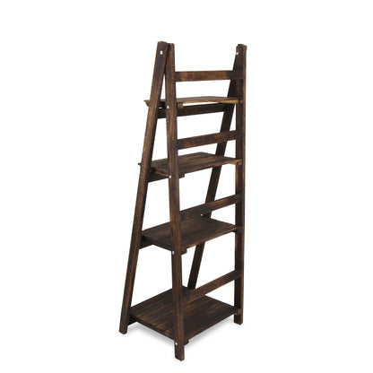 Foxley 4 Tier Folding Wood Shelf