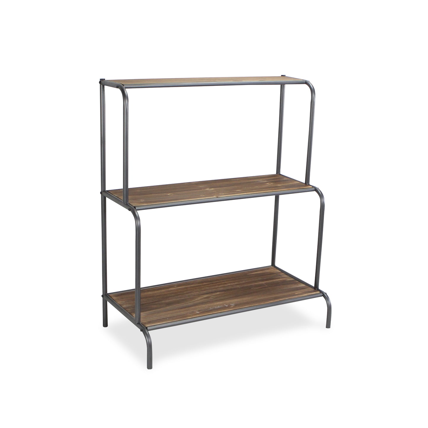 Larkin Multi Depth 3 Tier Wood & Metal Shelf