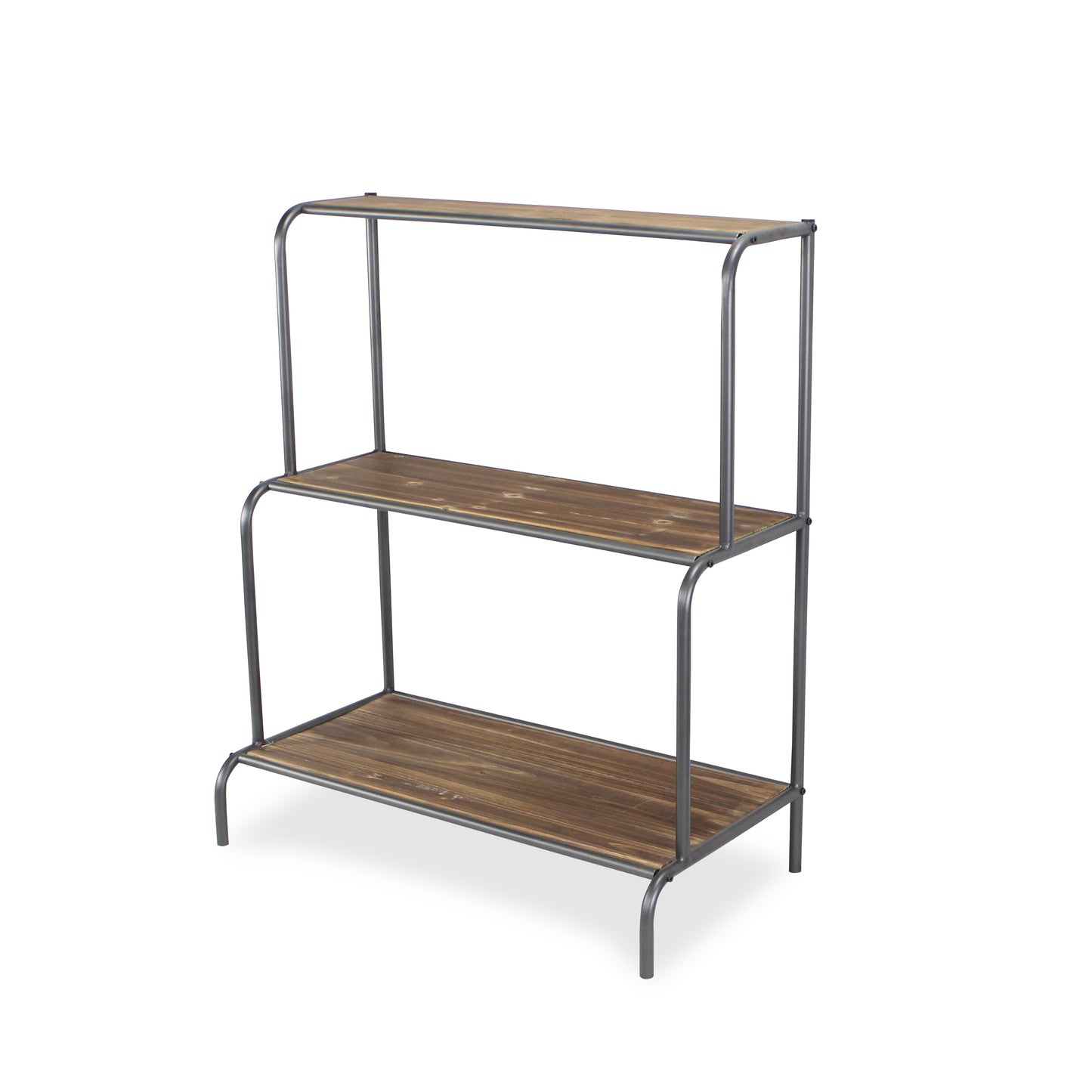 Larkin Multi Depth 3 Tier Wood & Metal Shelf