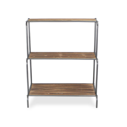 Larkin Multi Depth 3 Tier Wood & Metal Shelf