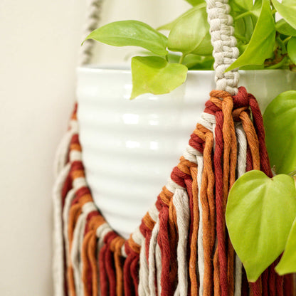 Boho Fringe Hanger in Fire colors