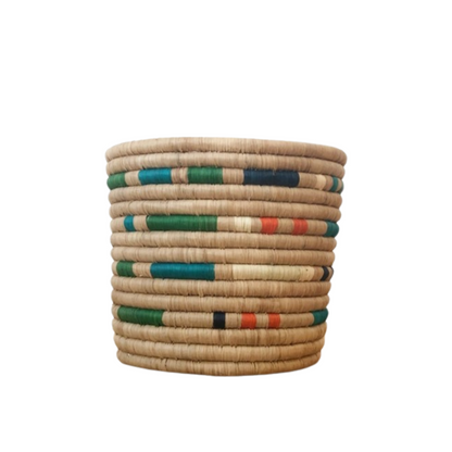 Handmade woven planter basket butembo