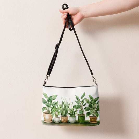 Watercolor Plants Crossbody bag