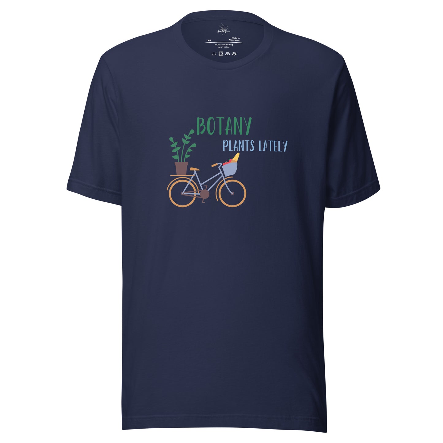 Botany Plants Lately Unisex Plant TShirt Navy