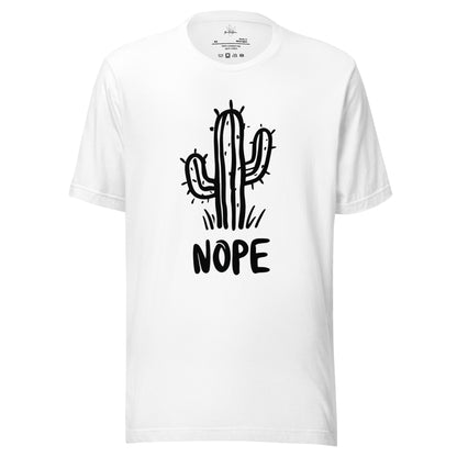 Nope Cactus Shirt in White
