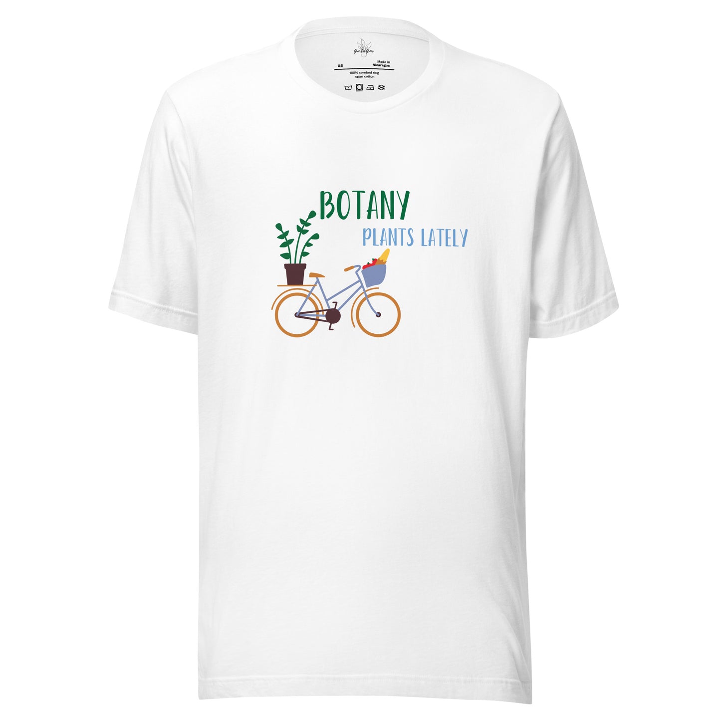 Botany Plants Lately Unisex Plant TShirt White