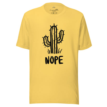 Nope Cactus Shirt in Yellow